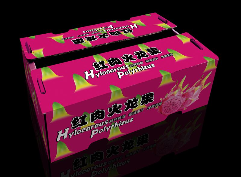 红心火龙果礼盒包装印刷