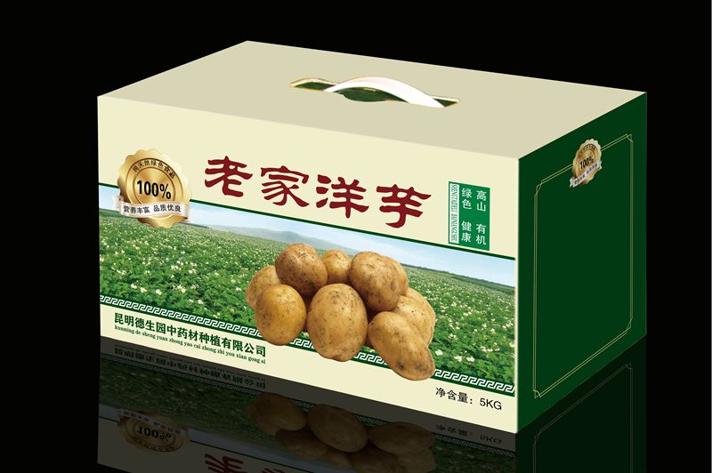 老家洋芋礼盒手提袋包装印刷